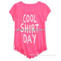 Girl's colorful short sleeve T-shirt